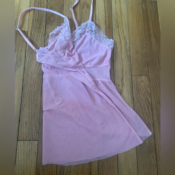 Baby Pink Sheer Slip Top - Picture 5 of 7